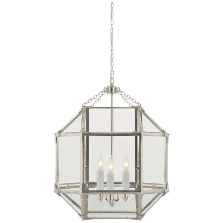 Visual Comfort Morris 18" Pendant Light by Suzanne Kasler Polished Nickel