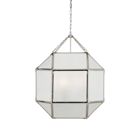 Visual Comfort Morris 6 Light 31" Wide Lantern Chandelier Polished Nickel