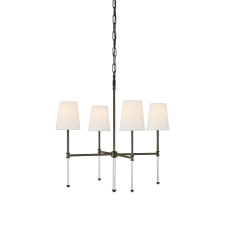 Visual Comfort Camille 4 Light 27" Wide Chandelier Bronze