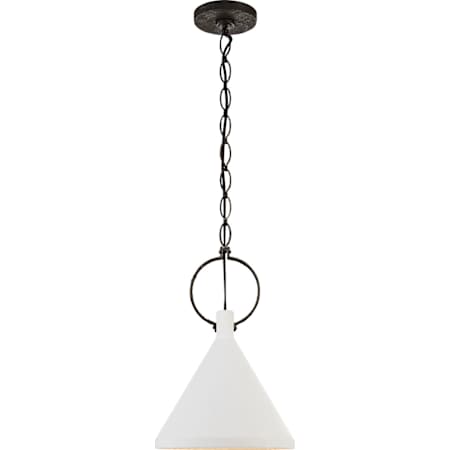 Visual Comfort Limoges 14" Wide Pendant Natural Rusted Iron