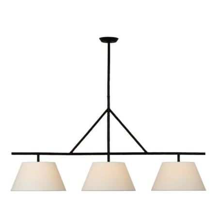 Visual Comfort Collette 3 Light 58" Wide Linear Pendant Aged Iron