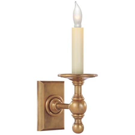Visual Comfort Classic 3-1/2" Wide Wall Sconce Hand Rubbed Antique Brass