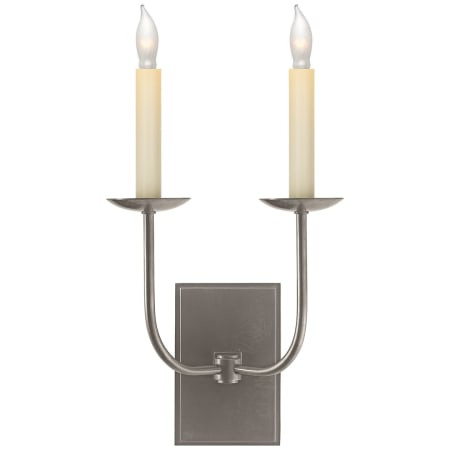 Visual Comfort TT 18" Double Sconce by E.F. Chapman Antique Nickel