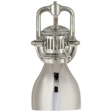 Visual Comfort Yoke 10-1/4" High Wall Sconce with Metal Shade Polished Nickel