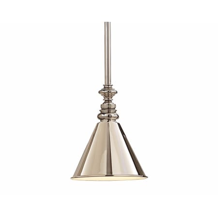 Visual Comfort Boston 7" Pendant Light by E. F. Chapman Polished Nickel