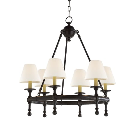 Visual Comfort Classic 6 Light 26" Wide Chandelier Bronze