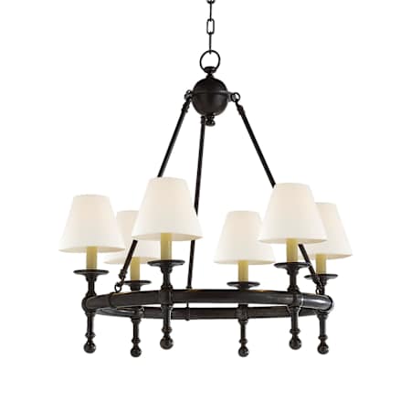 Visual Comfort Classic 6 Light 26" Wide Chandelier Bronze