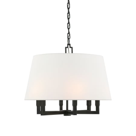 Visual Comfort Square 6 Light 24" Wide Chandelier Bronze