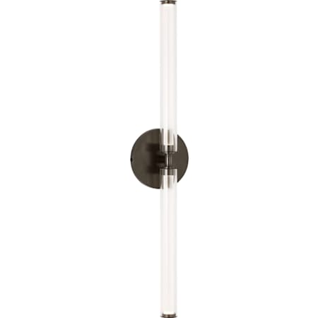 Visual Comfort Poza 2 Light 3" Wide LED Bath Bar Bronze