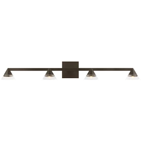 Visual Comfort Midrand 4 Light 6" Wide LED Vanity Light Bronze