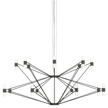 Visual Comfort Lassell 46" Wide LED Abstract Chandelier Dark Bronze