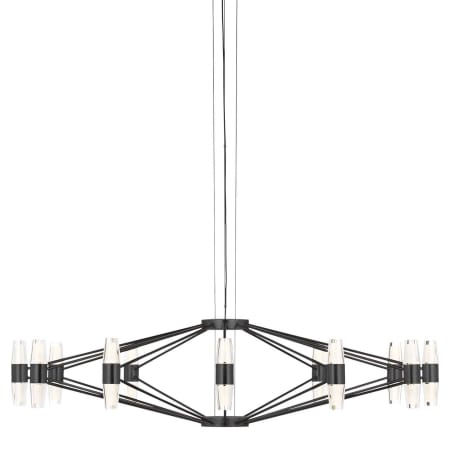 Visual Comfort Lassell 37" Wide LED Abstract Ring Chandelier Dark Bronze