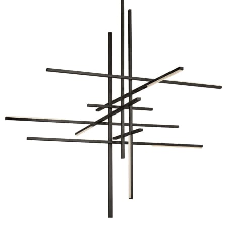 Visual Comfort Cityscape 60" Wide LED Crystal Abstract Chandelier Dark Bronze