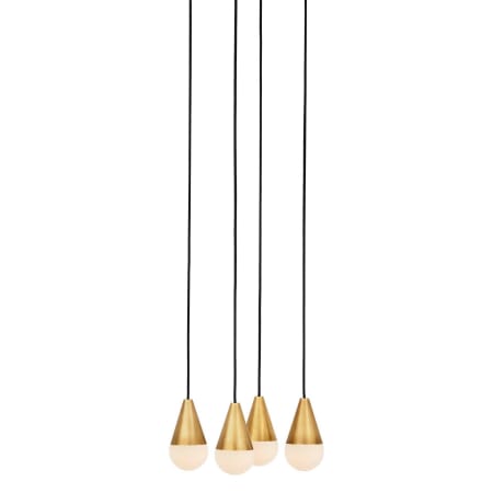 Visual Comfort Cupola 11" Wide Chandelier Hand Rubbed Antique Brass