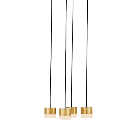 Visual Comfort Gable 11" Wide Chandelier Hand Rubbed Antique Brass