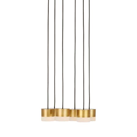 Visual Comfort Gable 11" Wide Chandelier Hand Rubbed Antique Brass