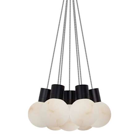 Visual Comfort Mina 14" Wide Chandelier Black