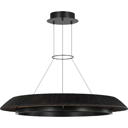 Visual Comfort Noa 39" Wide Ring Chandelier Bronze