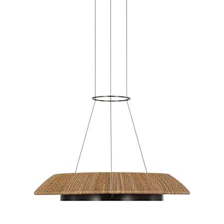 Visual Comfort Noa 28" Wide Ring Chandelier Bronze