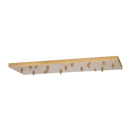 Visual Comfort Multiport 84" Wide 13 Light Multiport Pendant Canopy Hand Rubbed Antique Brass