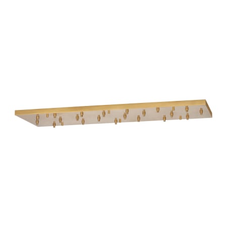 Visual Comfort Multiport 84" Wide 21 Light Multiport Pendant Canopy Hand Rubbed Antique Brass