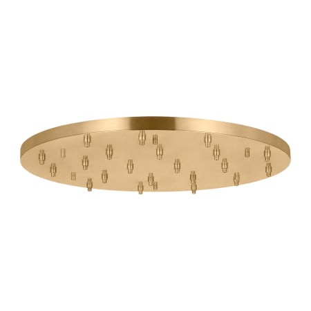 Visual Comfort Multiport 60" Wide 21 Light Multiport Pendant Canopy Hand Rubbed Antique Brass
