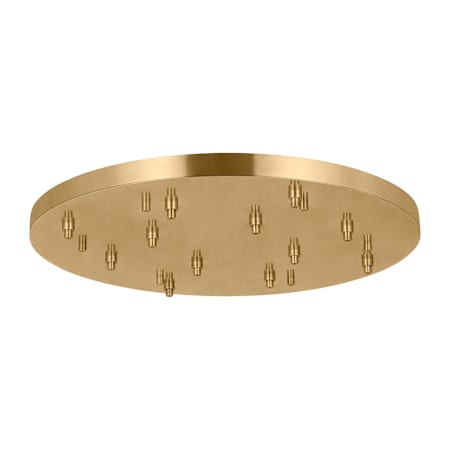 Visual Comfort Multiport 8" Wide 12 Light Multiport Pendant Canopy Hand Rubbed Antique Brass