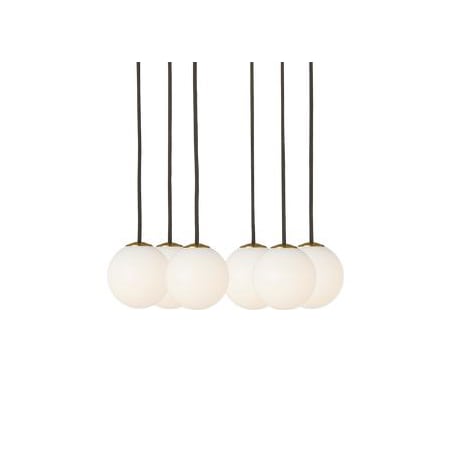 Visual Comfort Orbet 11" Wide LED Multi Light Pendant Hand Rubbed Antique Brass