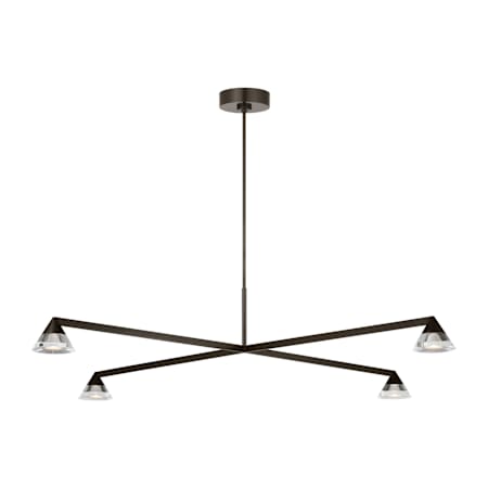 Visual Comfort Midrand 52" Wide LED Crystal Chandelier Bronze