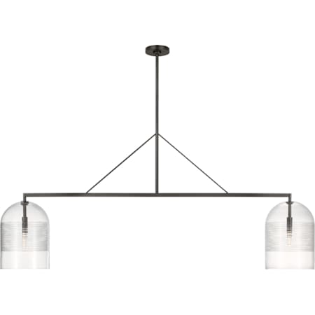Visual Comfort Leano 2 Light 10" Wide Chandelier Bronze