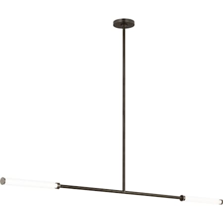 Visual Comfort Poza 1" Wide LED Linear Chandelier Bronze