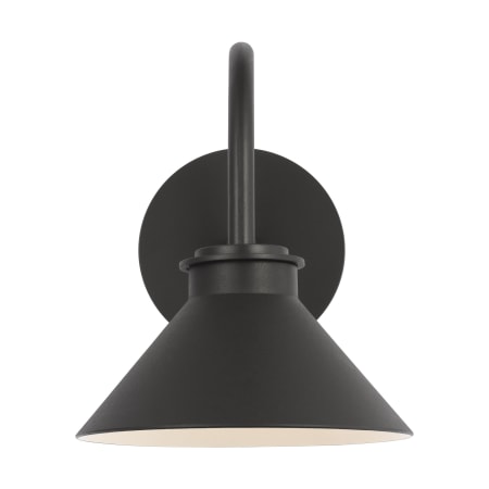 Visual Comfort Modern Barn Light 8" Wide LED Outdoor Wall Sconce Textured Black