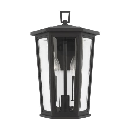 Visual Comfort Witley 2 Light 15" Tall Outdoor Wall Sconce Textured Black