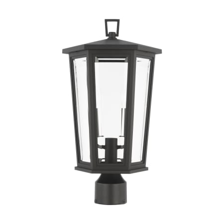 Visual Comfort Witley 2 Light 19" Tall Post Light Textured Black