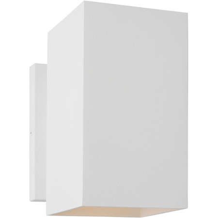 Visual Comfort Pohl 9" Tall Outdoor Wall Sconce with Durable StoneStrong Shade Outdoor Textured White