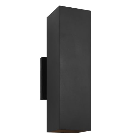 Visual Comfort Pohl 2 Light 19" Tall Outdoor Wall Sconce with Durable StoneStrong Shade Textured Black