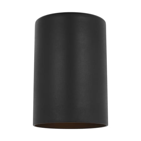 Visual Comfort Outdoor Cylinders 7" Tall Outdoor Wall Sconce with Durable StoneStrong Shade Textured Black