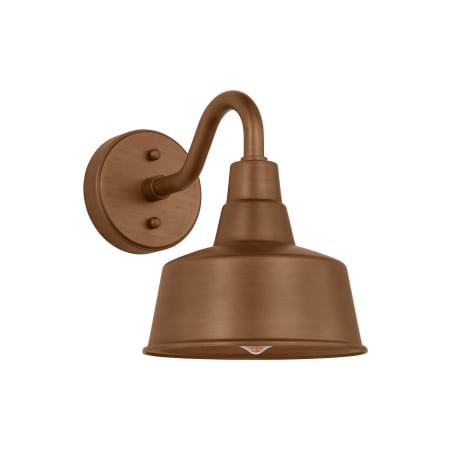 Visual Comfort Barn Light 10" Tall Outdoor Wall Sconce with Durable StoneStrong Shade Natural Copper