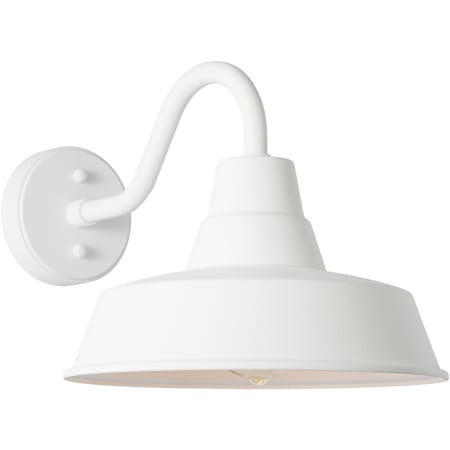 Visual Comfort Barn Light 11" Tall Outdoor Wall Sconce with Durable StoneStrong Shade Outdoor Textured White