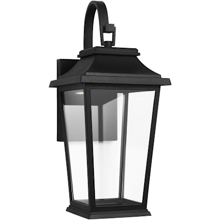 Visual Comfort Warren 20" Tall LED Outdoor Wall Sconce with Clear Glass Panels Textured Black