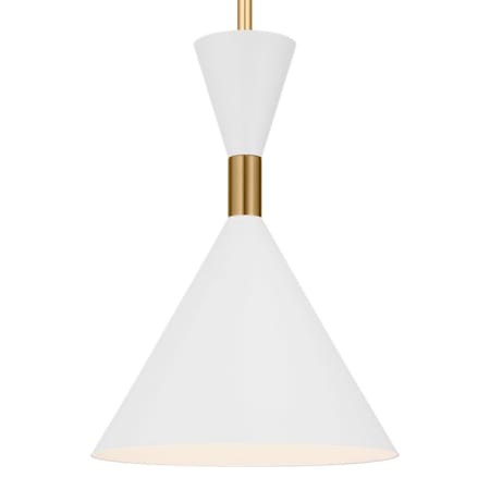 Visual Comfort Bodhi 10" Wide LED Mini Pendant Burnished Brass