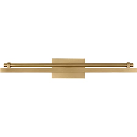 Visual Comfort Kal 3" Tall LED Wall Sconce with Rectangle Shade Natural Brass