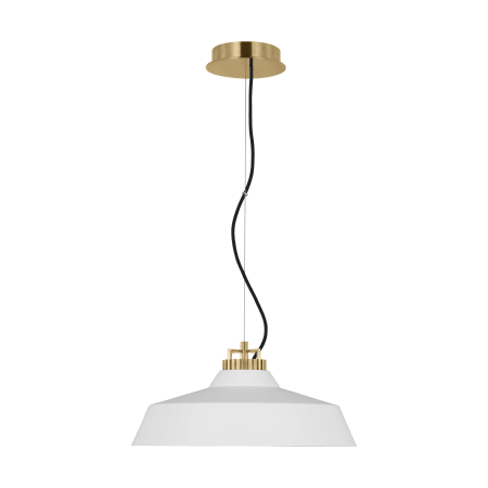 Visual Comfort Forge 18" Wide LED Suspension Pendant Natural Brass