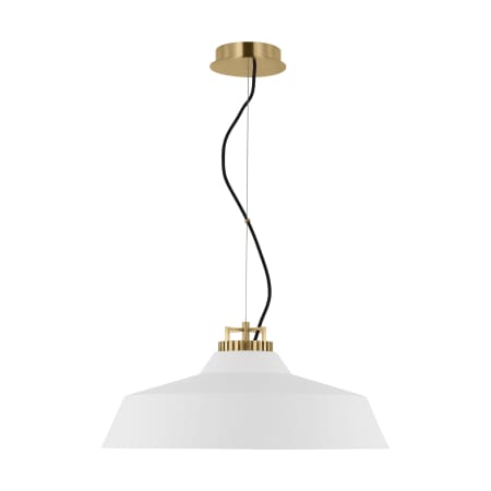 Visual Comfort Forge 24" Wide LED Chandelier Natural Brass