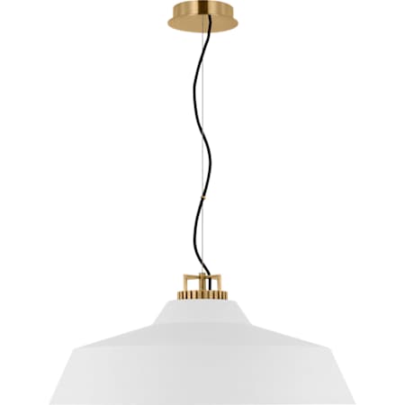 Visual Comfort Forge 28" Wide LED Chandelier Natural Brass