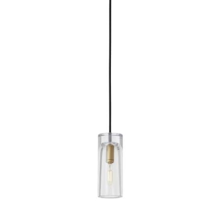 Visual Comfort Horizon 4" Wide LED Mini Pendant Natural Brass