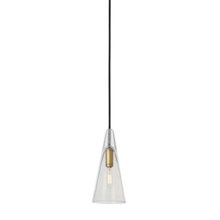 Visual Comfort Selina 5" Wide LED Mini Pendant Natural Brass