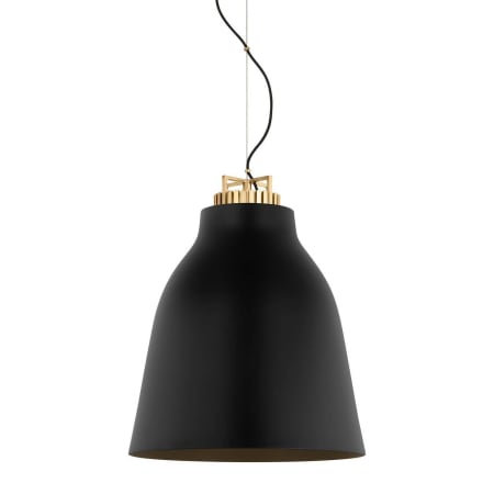 Visual Comfort Forge 16" Wide LED Pendant Natural Brass / Black