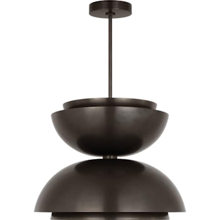 Visual Comfort Shanti 26" Wide LED Pendant Dark Bronze