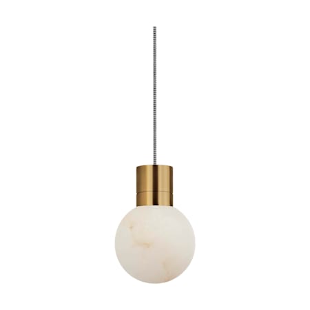 Visual Comfort Mina 5" Wide Mini Pendant Hand Rubbed Antique Brass